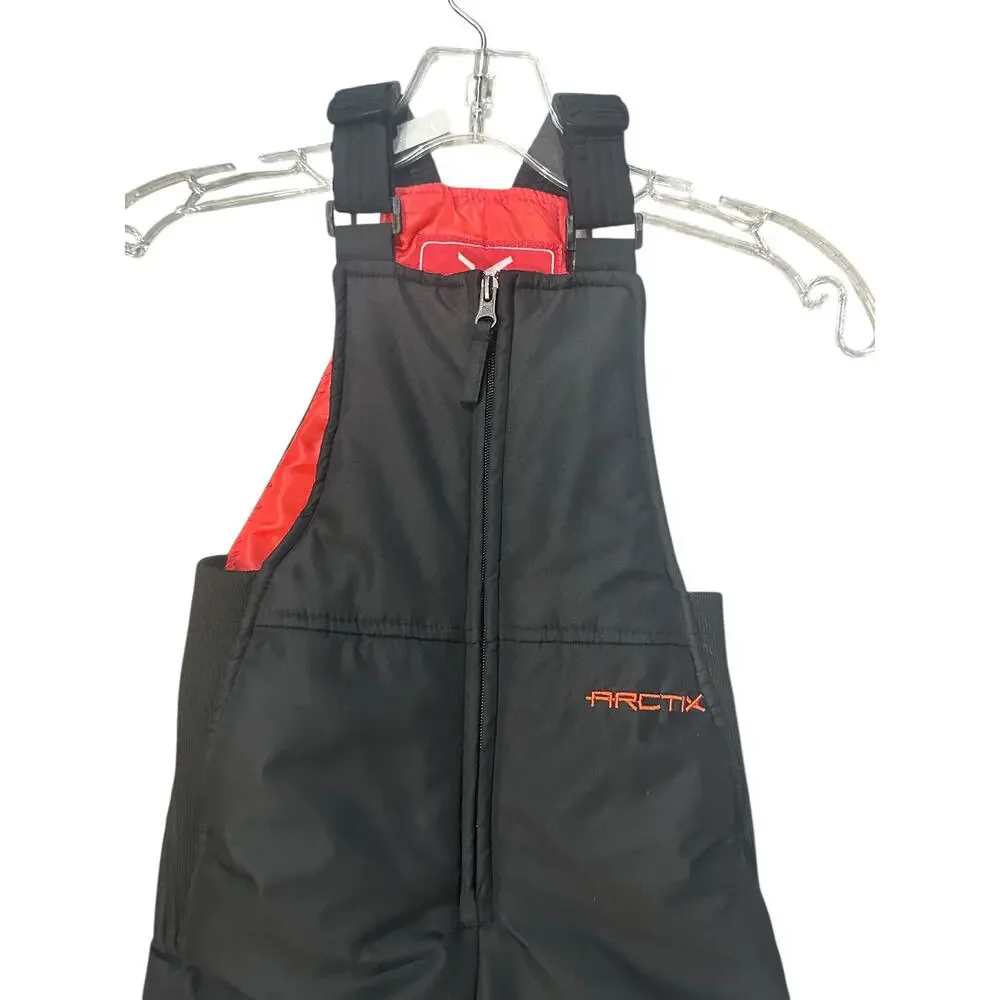 Arctix Girls Snow Bibs Size 4/5 Black Insulated Ski Snowboard Pants Winter